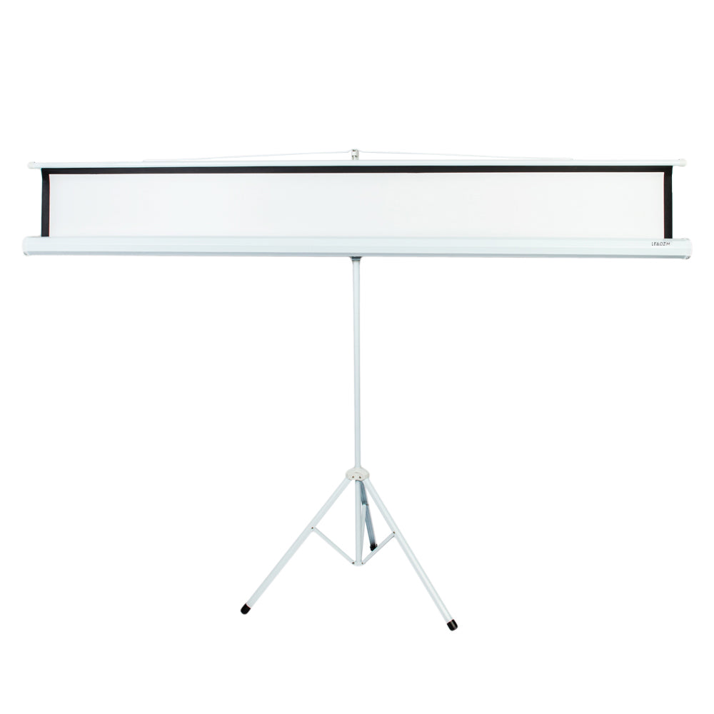 Perfect 84 INCH 16:9 HD Portable Tripod Pull Up Projector Screen Curtain